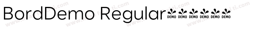 BordDemo Regular字体转换